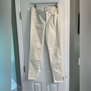 Haute Hippie Jeans, cream color, size 10